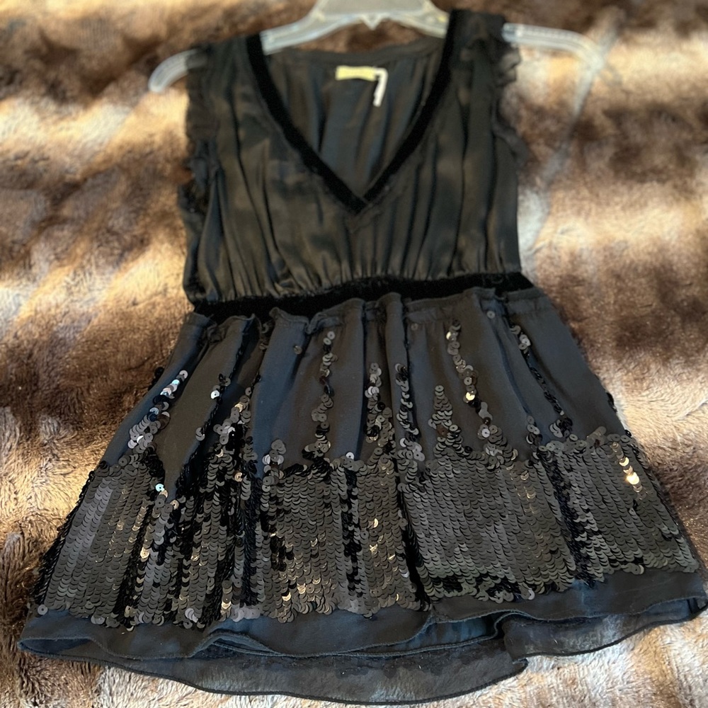 Max Studio Silk & Sequin Blouse - image 2